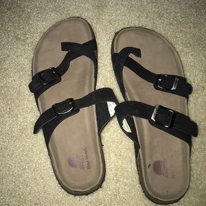 Black “Birkenstock” style sandal